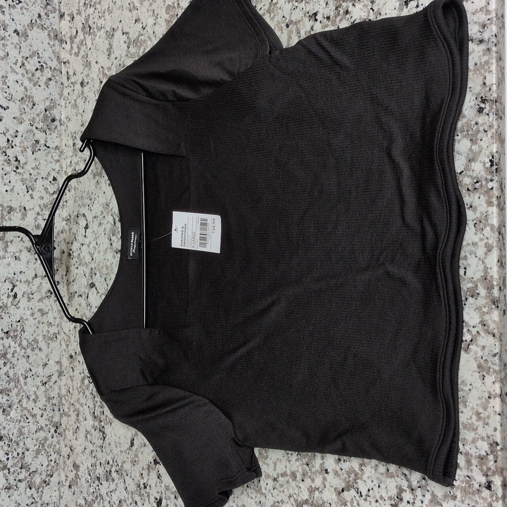NEW Buckle BLACK Shaping & Smoothing Black Ribbed Crop Top Sz XL NWT Contour - Picture 6 of 7